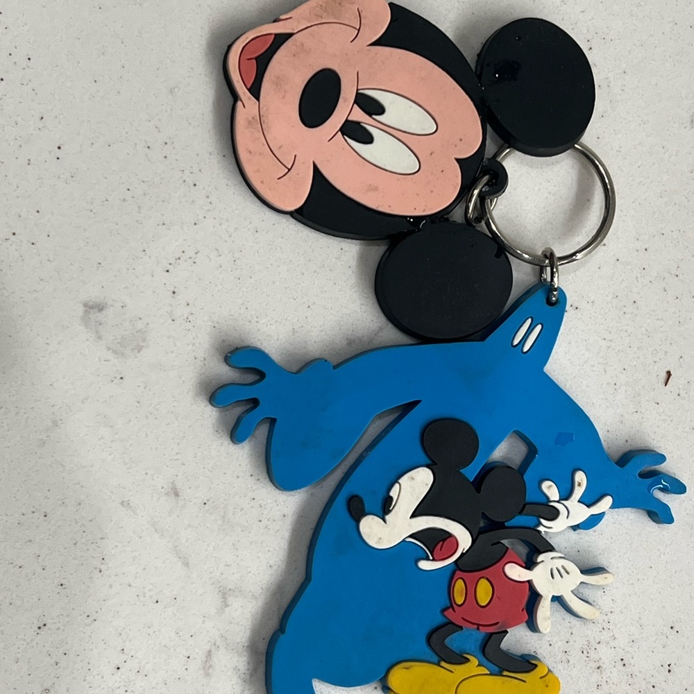 Vintage Mickey Applesauce 80s Keychain Collectible | Walt Disney Company